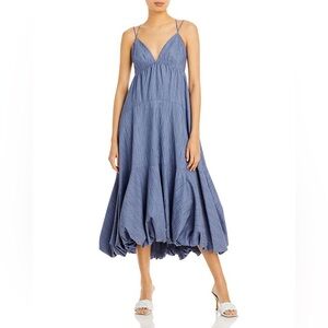 CINQ A SEPT Sofia Stripe Effie Dress in blue/white — size 4 NWT